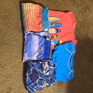 Wonder Nation Boys Swimwear Tops And Bottoms Size xs 4-5.
